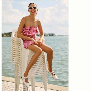 Brand New MABLE Gingham Smocked Mini Skirt 2-Piece Set by Anthropologie